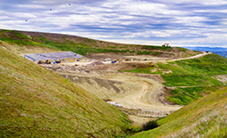 View of a Working Landfill