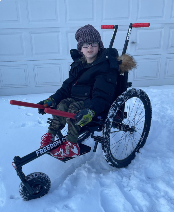 Karson in his GRIT Freedom Chair