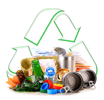 Items collected for recycling